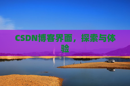 CSDN博客界面，探索与体验